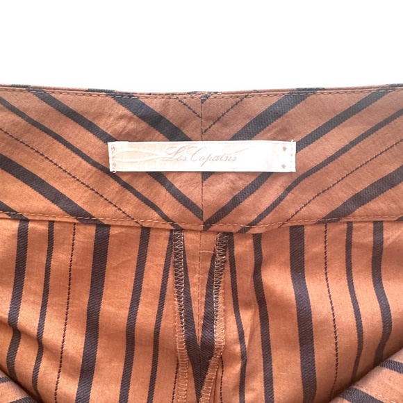 LES COPAINS Brown & Black Striped Tailored Pants – Size 44 - Picture 3 of 9